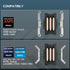 V3 133mm 92mm AM4/AM5 LGA1851/1700/1200/115X Vetroo CPU Air Cooler w/ARGB Lighting and PWM Smart Control - Compact