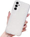 MINSCOSE Cute Bling Glitter Thin Slim Shockproof TPU Cover for Samsung Galaxy A14 5G, 6.6 Inch, White