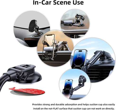 Double Sided Adhesive Pads, Sticky Dash Cam Mounting Tape, Heavy Duty Sticker for Cars Dashboard & Daily Use, 6 Packs