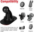 Andibro 2Pack 17mm Adhesive Ball Mount Replacement with Sticky Adhesive Pads, Sticky Ball Mount for Car Dashboard