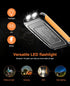Power-Bank-Solar-Charger - 20000mAh Power Bank, Portable Charger, External Battery Pack 5V/3A Type C Input Output Dual Built-in Super Bright Flashlight, Carabiner, Solar Panel Charging