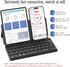 Universal Wireless Keyboards, Ultra Light Portable Mini Keyboard with Adjustable Angle Stand & Leather Case,