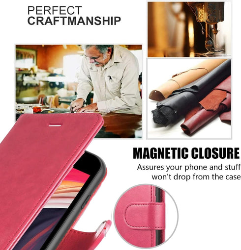 STARSHOP Compatible with Moto G Power 2021 Phone Case, with Tempered Glass Screen Protector, PU Leather Wallet,