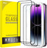 JETech Full Coverage Screen Protector for iPhone 14 Pro Max 6.7-Inch, Black Edge Tempered Glass Film, HD Clear,