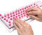 64 Pcs Keyboard for Long Nails with Letters, Self-Adhesive Keyboard Stickers for