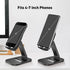 Cell Phone Stand for Desk, Adjustable Portable Foldable Holder Cradle Dock, Compatible with iPhone 15 14 13 Pro Max Mini