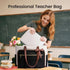 LOVEVOOK 15.6 Inch Laptop Tote Bag for Women, Work Bag Teacher Tote with Large Cup Holder, Quilted Nurse Diaper Bag