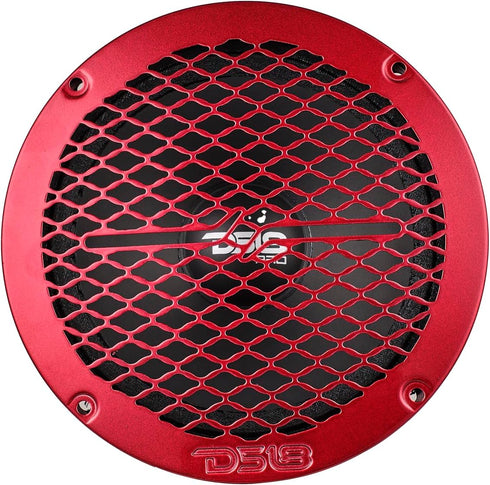 DS18 PRO-GRILL6MS PRO 6.5" Slim Metal Mesh Speaker Grill - Universal Fit Protective Cover for 6.5 Inch Speakers