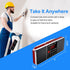 Multifunction Digital FM Radio Media Speaker by LEFON, MP3 Music Player with LED Screen, Red