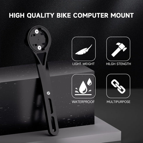 Aero Integrated Handlebar Bike Computer Mount for Wahoo Elemnt, Garmin Edge, Bryton Rider, Stages Dash, GoPro Attachment