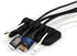 ENVISIONED Desktop Cable Organizer, Weighted Eco-Friendly Silicone with 4 Reusable Cable Ties - Black