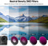 NEEWER 5PCS ND Filter Kit for DJI Osmo Action 3, CPL ND8 ND16 ND32, Neutral Density Filter HD Optical Glass Multi Layer