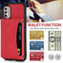 Asuwish Moto G Stylus 2022 4G Wallet Case with Tempered Glass, PU Leather, Credit Card Holder, Red - XT2211DL XT2211