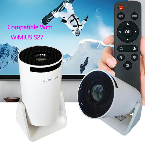 Molgoc S27 Replacement Remote for Mini Projector,Compatible with WiMiUS Projector.