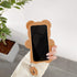 Yatchen Bear Case for iPhone 13 Pro Max, Kawaii 3D Cartoon Teddy Bear Soft Silicone Shockproof Cover with Keychain