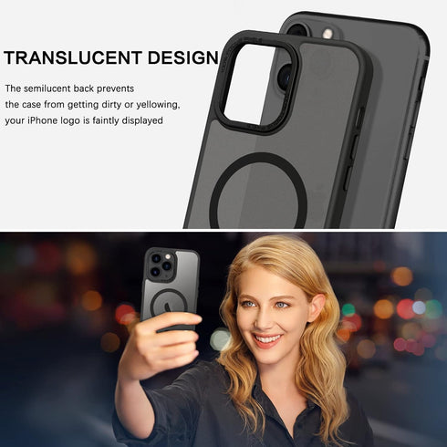 BENTOBEN iPhone 11 Pro Max Magnetic Case: Compatible with MagSafe, Translucent Matte Shockproof Protective Cover - 6.5"