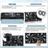 xiaoqijia Dual140mm 10-Speed IPX5 5V 12V Adjustable Cooling Case Fan for Receiver DVR Xbox TV Box Router USB/DC Power