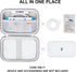 Hard Carrying Case for Canon Ivy 2 Mini Photo Printer, Wireless Bluetooth Portable Printer, Grey with Mesh Pocket
