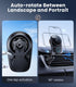 DICMKY 15W 17/16/15/14/13/12 S25 Long-arm Wireless Magnetic Car Phone Holder Mount with Cooling Fan & RGB Lights, Fast