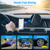 WixGear 10 Magnetic Phone Car Mount, Universal Stick On Rectangle Flat Dashboard Magnetic Car Mount Holder, for Cell