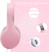 LORELEI X6 Over-Ear Headphones with Microphone, Lightweight Foldable Stereo Bass Headphones for Smartphone Tablet MP3/4