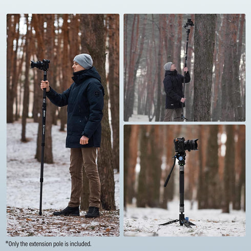 SIRUI SVM-E Carbon Fiber Extension Rod for P-Series and SVM-Series Camera Monopod, 12.6” Quick Release