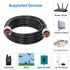 KMR240 N Male to N Male Cable 15ft, Low Loss N Type Coax Jumper Cable with 50 Ohm Connector