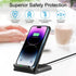 20W Fast Wireless Charger, Charging Stand for iPhone 15, 15 Pro, 14, 13, 12, 11 Series/X/XS/XR/8, Galaxy