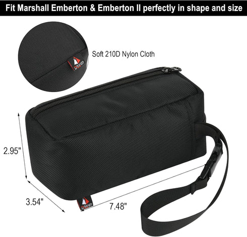 TXEsign Travel Carrying Case Cover for Marshall Emberton & Emberton II Portable Bluetooth Speaker