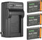 Kastar 3-Pack K7006 Battery and AC Wall Charger Replacement for Kodak Easyshare Touch M577, PixPro FZ51, FZ52, FZ53