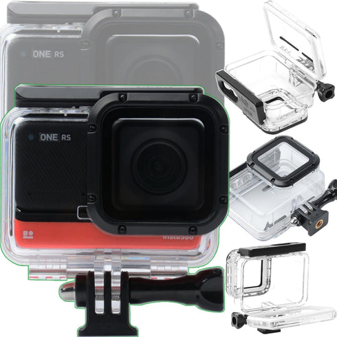 Waterproof Housing Case for Insta360 ONE RS 4K Edition, Underwater Diving Shell 60M Accessories