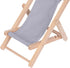 Hanpo 6.7 inches Mini Wood Beach Chair Phone Stand, Cute Fabric Foldable Cell Phone Holder for Desk, Novelty Phone Dock