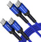 JSAUX 100W USB C to USB C Cable (2-Pack 10FT+10FT), 5A PD Fast Charging Cord for iPhone 15, MacBook Pro, Samsung