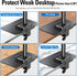MOUNTUP Monitor Mount Reinforcement for Tempered Glass Desk, Monitor Arm Plate, Steel Bracket for Thin and Most Fragile
