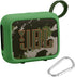 JBL Go 4 Waterproof Bluetooth Speaker Silicone Cover Case, Portable Travel Case with Carabiner, Protective Skin Case