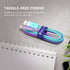 MFi Certified Lightning Cable 3.3ft for iPhone - Nylon Braided Charging Cord, Lightning to USB A, Blue.