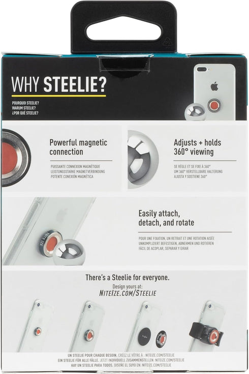 Nite Ize Steelie Orbiter Dash Kit - Durable Magnetic Dashboard Phone Mount, Easy-to-Use Cell Phone Car Holder