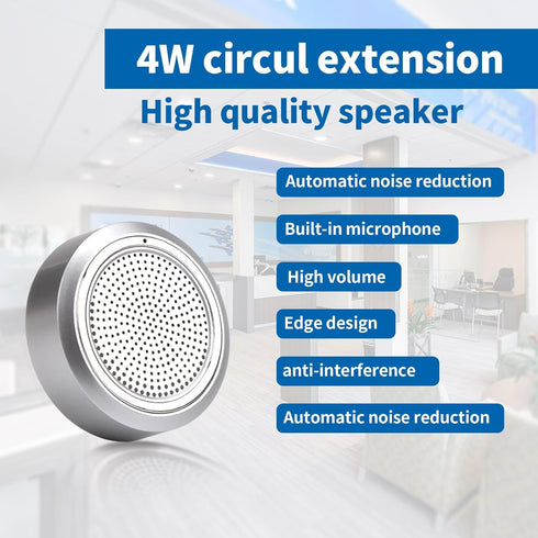 Window Intercom System, 2 Way Voice Transmission, High Power Intercom for Bank, Hospital, Station, Store