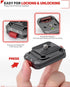 IFOOTAGE Q38-RS Action Camera Adapter Quick Release, Aluminum Tripod Mount Adapter, Quick Release Plate Compatible