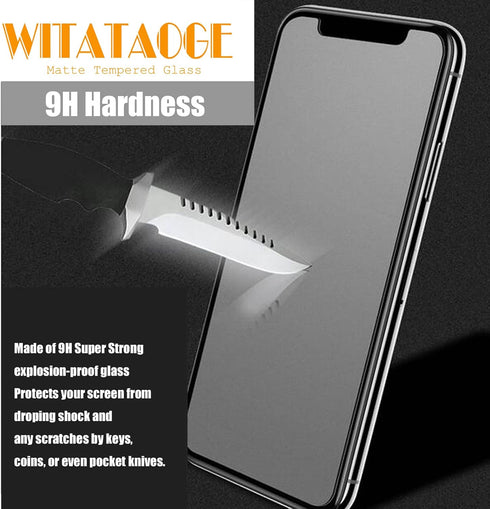 iPhone 12 Pro Max 3 Pack Matte Screen Protector - 9H Hardness, Anti-Fingerprints, Anti-Glare, Anti-Scratch, 6.7"