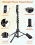 Phone Tripod, 71" Selfie Stick Tripod Stand with Remote, Tall Travel Tripod for Recording Video Selfies, Compatible