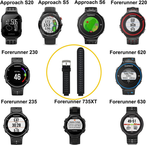 Baaletc Replacement Watch Bands for Garmin Approach S20 S5 S6 - Colorful Strap Accessories