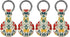 Generic Vintage Lobster Floral Case Compatible with Airtag Holder Keyrings Keychains for Keys