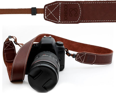C Coiro Classic Leather Camera Strap, Shoulder Strap, Genuine Leather Neck Strap