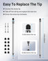 MYSTILUCK 10 4 2-in-1 Screen(5 Stylus with Rubber Nibs & Clear Tips, Stylus Pen for Touch Pcs), High Precision