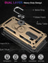 LUMARKE Galaxy S9 Case, Military Grade Protective Phone Cover, Pass 16ft Drop Test with Magnetic Ring Kickstand (Gold)