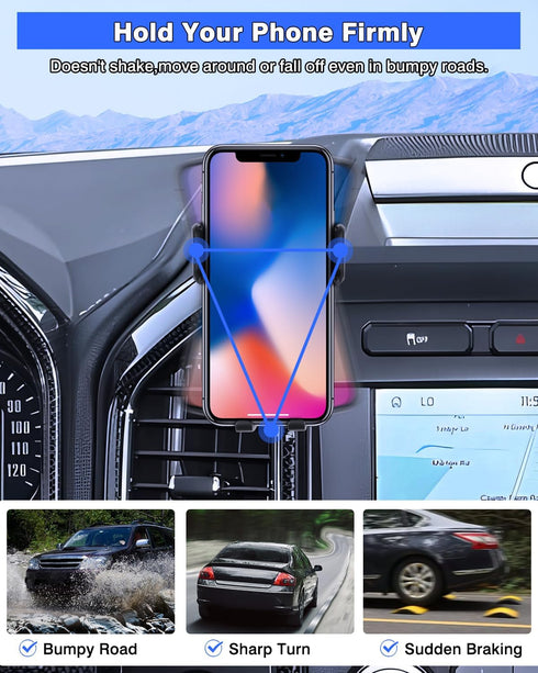 Karltys F150 Car Phone Holder for 2015-2020 Ford F-150, Air Vent Phone Mount for 4-7 Inch Phones