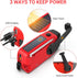 Esky Emergency Hand Crank Radio, 3 LED Flashlight, AM/FM/NOAA Portable Weather Radio, 2000mAh Power Bank