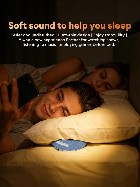 6.0 S1 ZOMBIES CAT Under Pillow Speaker for Sleeping, Bluetooth Sleep Speaker with White Noise & Sleep Timer, Thin
