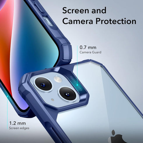 ESR Clear Case for iPhone 13/14 - Shockproof Corners, Military-Grade Protection, Yellowing-Resistant Acrylic, Clear